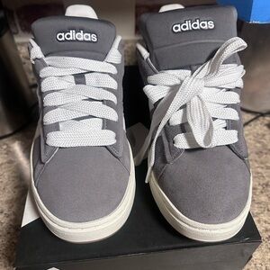 Adidas  Grand Court Alphas Charcoal and White Sneakers